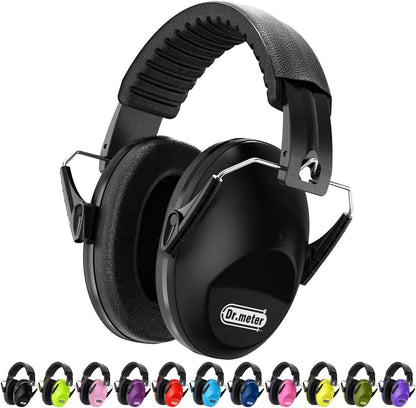 Dr.meter Ear Muffs for Noise Reduction: 27.4SNR Noise Cancelling Headphones for Kids Adults, EM100 Adjustable Hearing Protection Earmuffs for Monster Jam, Autism Sensory, Concerts, Fireworks