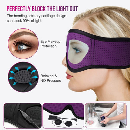 MUSICOZY Sleep Headphones, Bluetooth 5.4 Sleep Mask Headband Headphones Sleeping Eye Mask, Wireless Music Earbuds Earphones with HD Stereo Speakers for Side Sleepers, Cool Gadgets Unique Gift