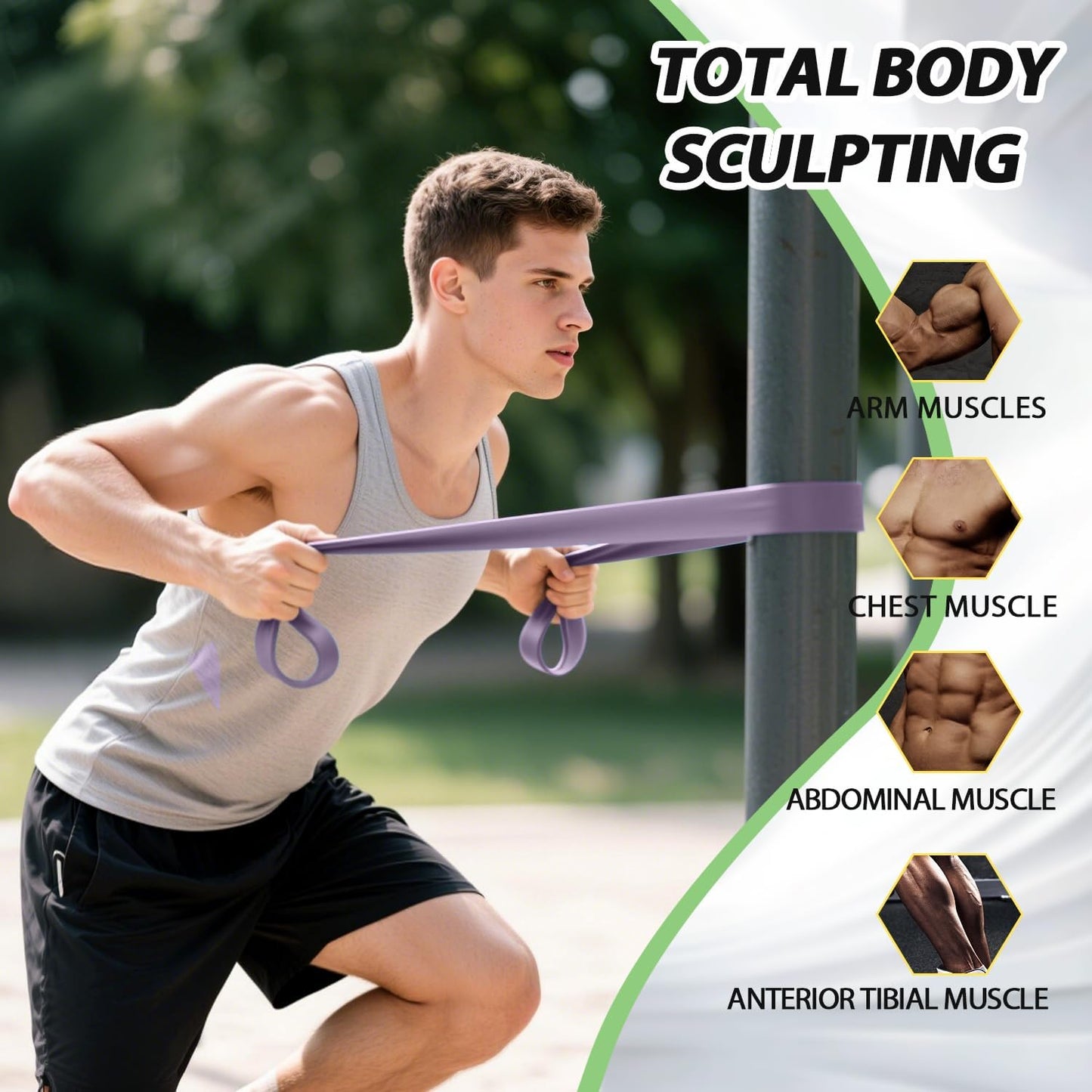 Resistance Bands for Pull Up Assist, Stretch Bands & Exercise Workout Set