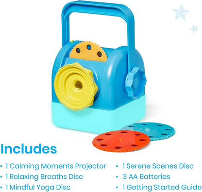 hand2mind Calming Moments Projector, Toddler Night Light, Projector for Kids Room, Kids Yoga Supplies, Social Emotional Learning Activities, Mindfulness Tools, Calming Toys, Play Therapy Toys