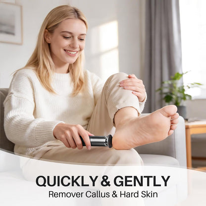 LIONVISON Electric Foot Callus Remover: Adjustable Speed Foot File for Cracked Heels - Working Women's Summer Pedicure Tool with 60pcs Sandpaper Discs - Dead Skin Remover for Dry Feet at-Home