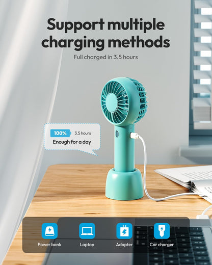 Gaiatop Mini Portable Fan, Small Personal Handheld Fan,Rechargeable