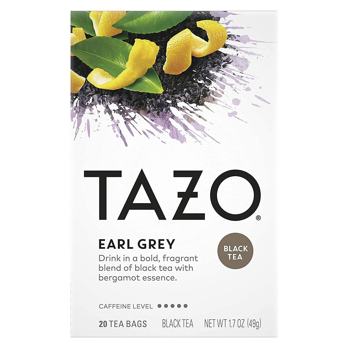 Tazo Earl Grey Black Tea -- 20 Tea Bags - 2 pc