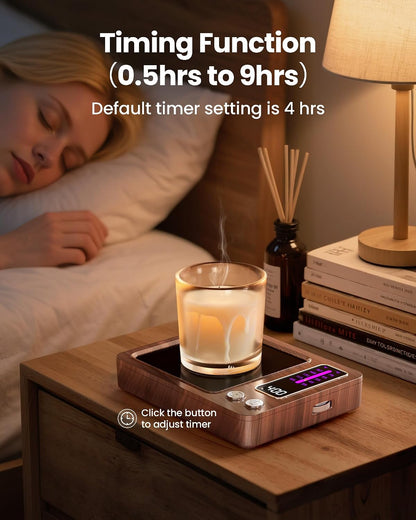 Gaiatop Coffee Mug Warmer, Smart Candle Warmer - Wood