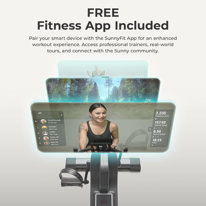 Sunny Health & Fitness Smart Motorized 2-in-1 Pedal Exerciser, Indoor Compact Under-Desk Mini Bike for Low-Impact Cardio Workout and Physical Therapy, Free SunnyFit Training App Connection
