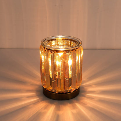 Melting Heater Electric Burning Wax Burner Electric Essential Oil Warmer Incense Wax Melt Warmer Night Light Aroma Decorative Lamp for Gifts & Decor(Golden)