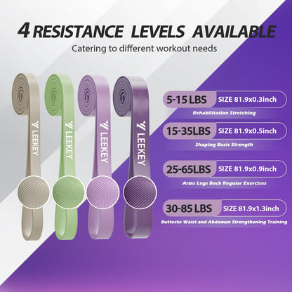 Resistance Bands for Pull Up Assist, Stretch Bands & Exercise Workout Set