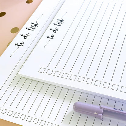 321Done To Do List Notepad, 5.5x8.5 Inches, 50 Sheets, College Ruled