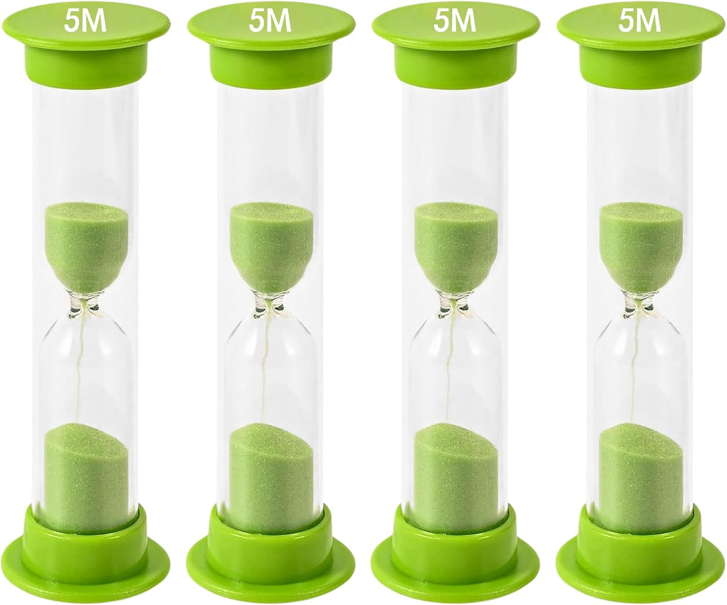 Sand Timer for Kids Set of 3 Small Colorful Hourglass Acrylic Covered Clock 1Min 2Min 5Min for Classroom, Home & Kids Room