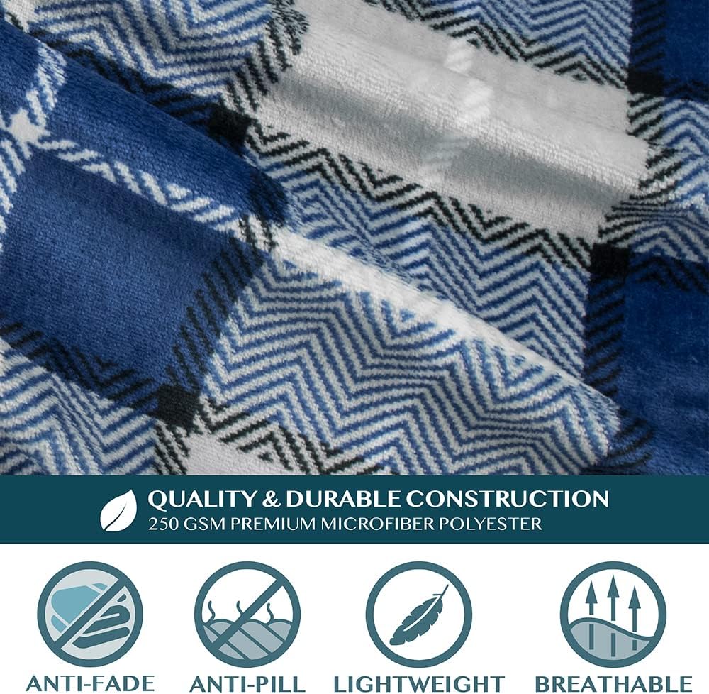PAVILIA Wearable Blanket with Sleeves for Adult Women Men, Cozy Fleece Warm Wrap Throw with Arms, Gifts for Christmas, Wife