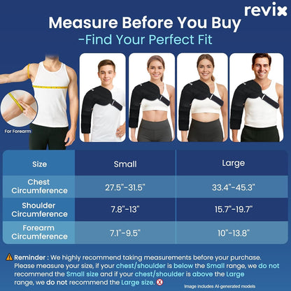 REVIX Arm Ice Pack Wrap for Pitchers – Shoulder and Elbow Ice Pack Reusable Cold Therapy Wrap for Baseball Pitcher Arm Recovery, Adjustable Compression Sleeve for Athelete Post-Workout Muscle Relief