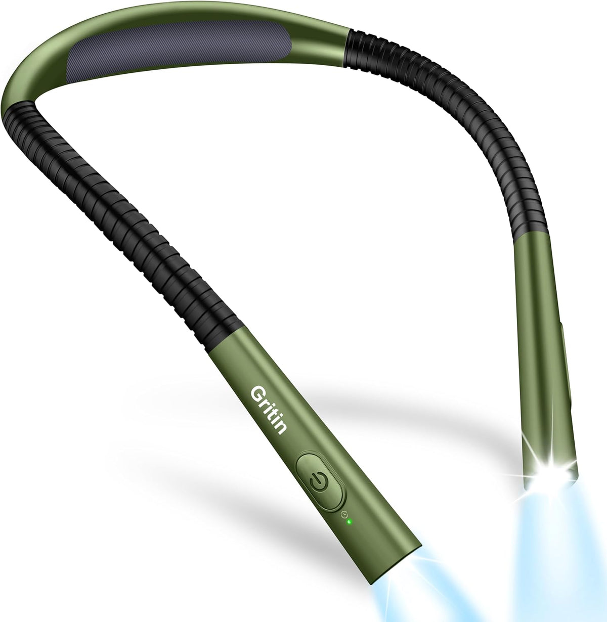 Gritin Book Light,Eye Caring 3 Colors & Stepless Dimming Neck Reading Light