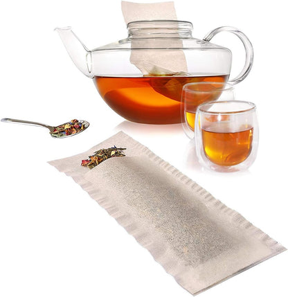 Pack of 4 Finum Large Disposable 100 Count Tea Filter Bags