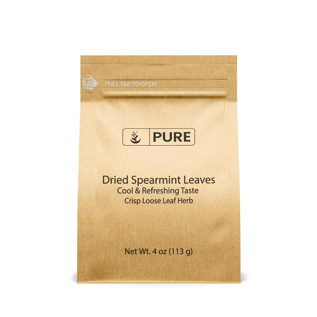 Dried Spearmint Leaves (4 oz) Fresh Flavor, Loose Leaf Tea Additive, Cool & Refreshing, Add to Tea