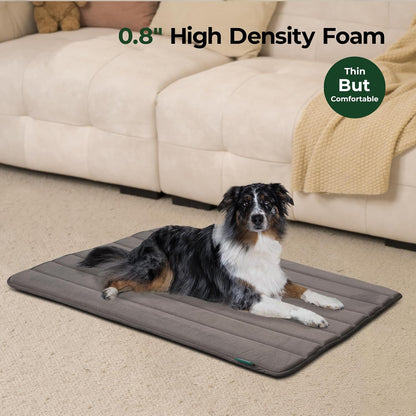 BALANCE Dog Crate Pad, Dog Foam Crate Mat Kennel Pad, Washable Water-Resistant Pet Bed Flat Dogs Cage Mat for Large Dogs