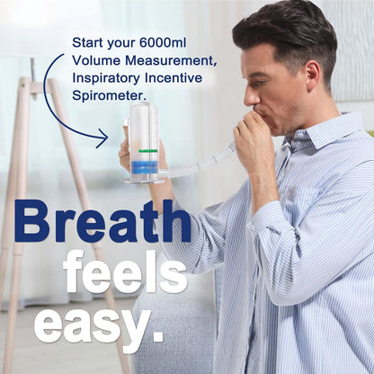 Breathing Exercise Device for Lungs, Exerciser, One‑Ball Design for Gentle Breathing Training & Recovery Support, Easy to Clean