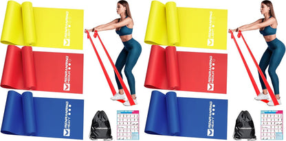 Resistance Bands Set, Exercise Bands for Physical Therapy, Pilates, Yoga