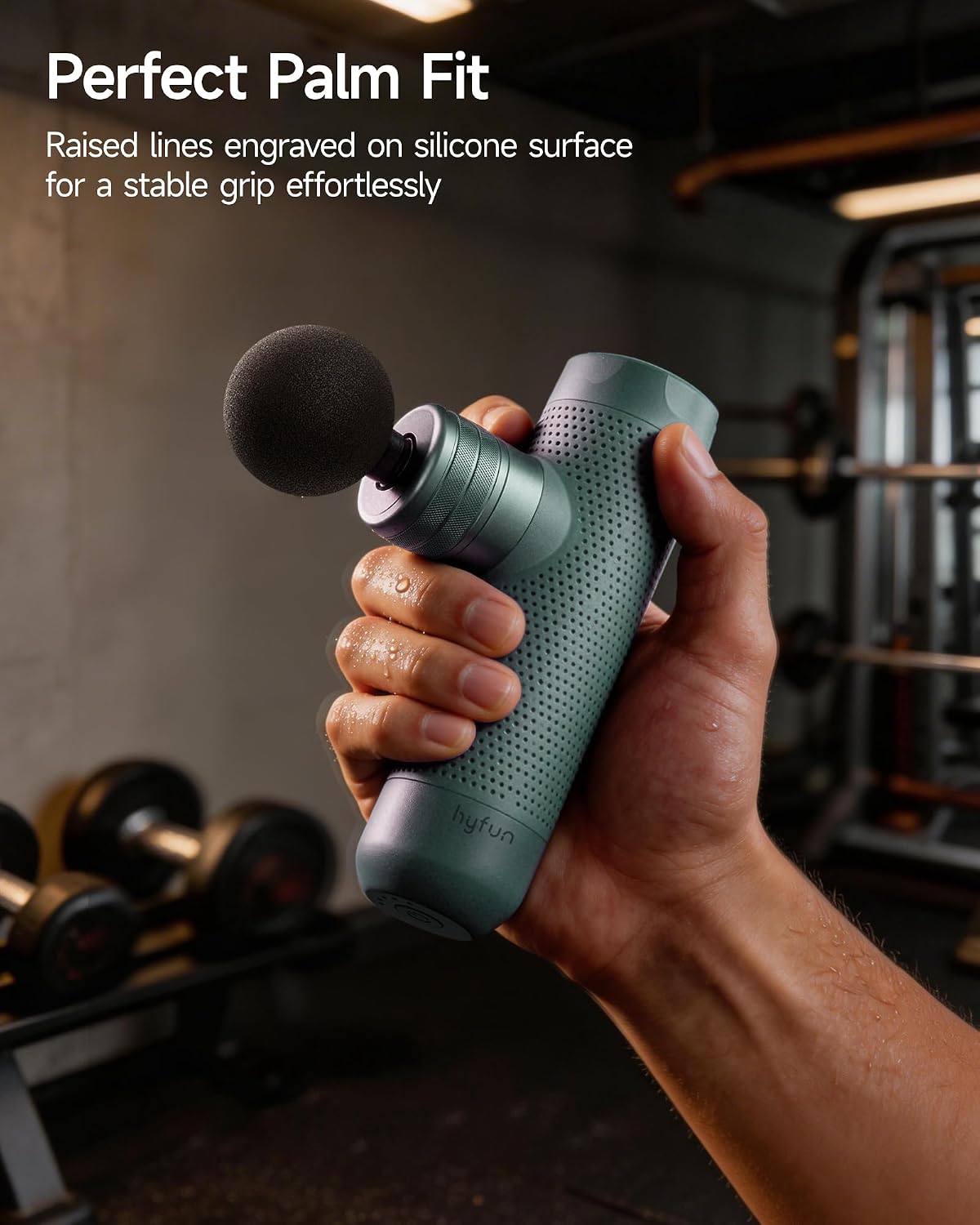 N1 Super Mini Massage Gun, Ultra-Compact Deep Tissue Massage Gun, Portable Travel Handheld Massager, Men & Women Muscle Recovery, Percussion Massager Quiet for Home, Gym, Office, Green