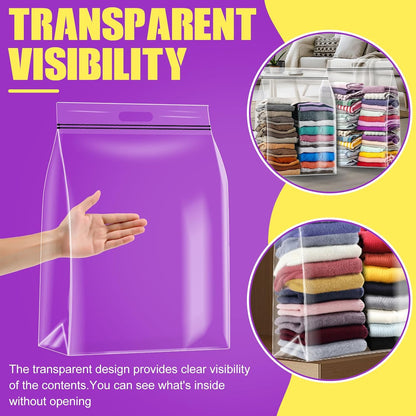 FURWEY 25 Gallon Storage Bags,35x24,Clear Resealable,Heavy Duty 4 Mil
