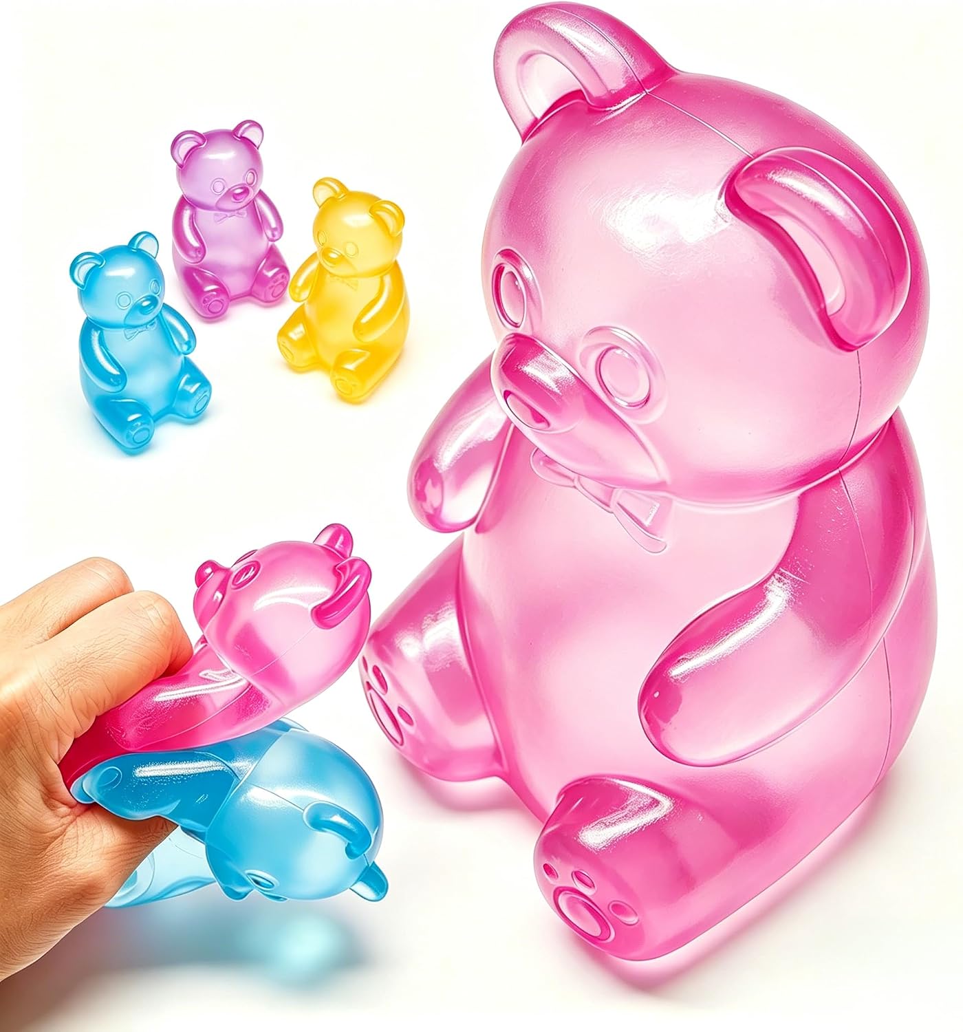 Fidget Toys Stress Balls for Kids & Adults - Changes Color in The Sun - Malt Sugar Squishy Fidget Toys - Slow Rise Gel Ball - Stretchy Squeeze Stress Relief Balls for Anxiety