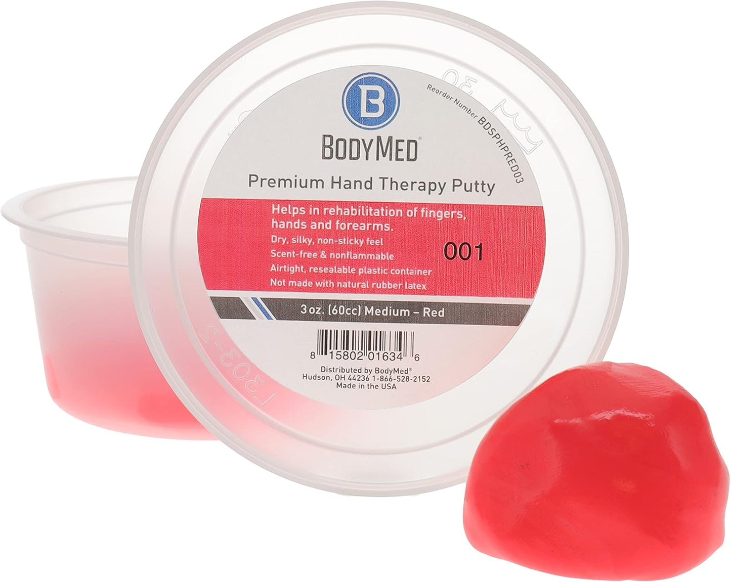 BodyMed Premium Hand Therapy Putty, Yellow, 6 Oz., Soft, Strengthening Therapy Putty for Physical Rehabilitation