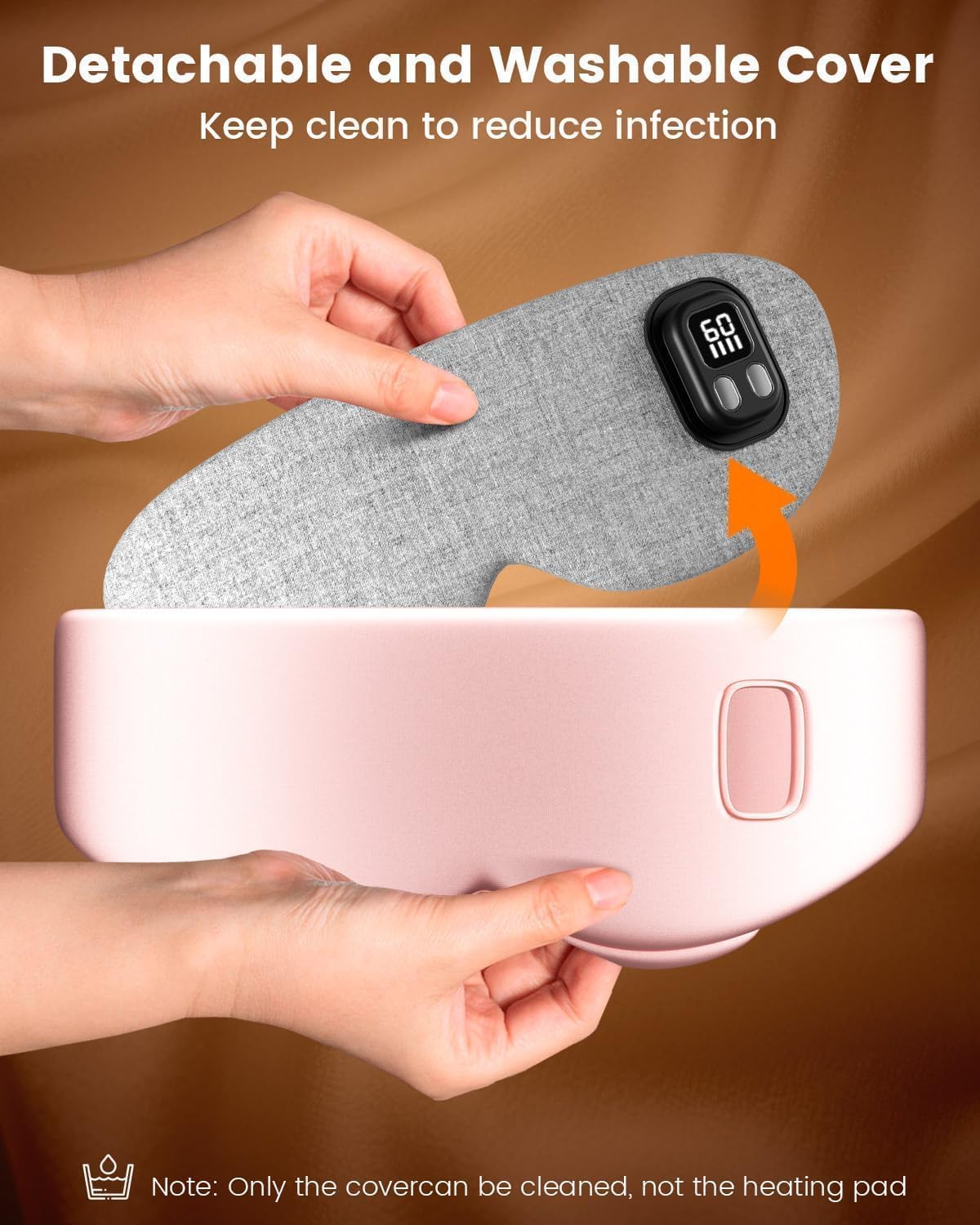 Cordless Heated Eye Mask, 4 Temp Timed Shutdown for Dry Eyes & Sleep Relief