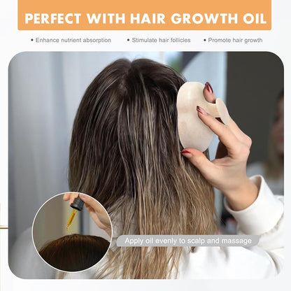 FREATECH Scalp Scrubber Scalp Massager Hair Growth, Shower Shampoo Brush with Silicone Bristles for Dandruff Removal and Hair Care, Wet & Dry Hair Massager Scalp Exfoliator for Men Women Kids，Black