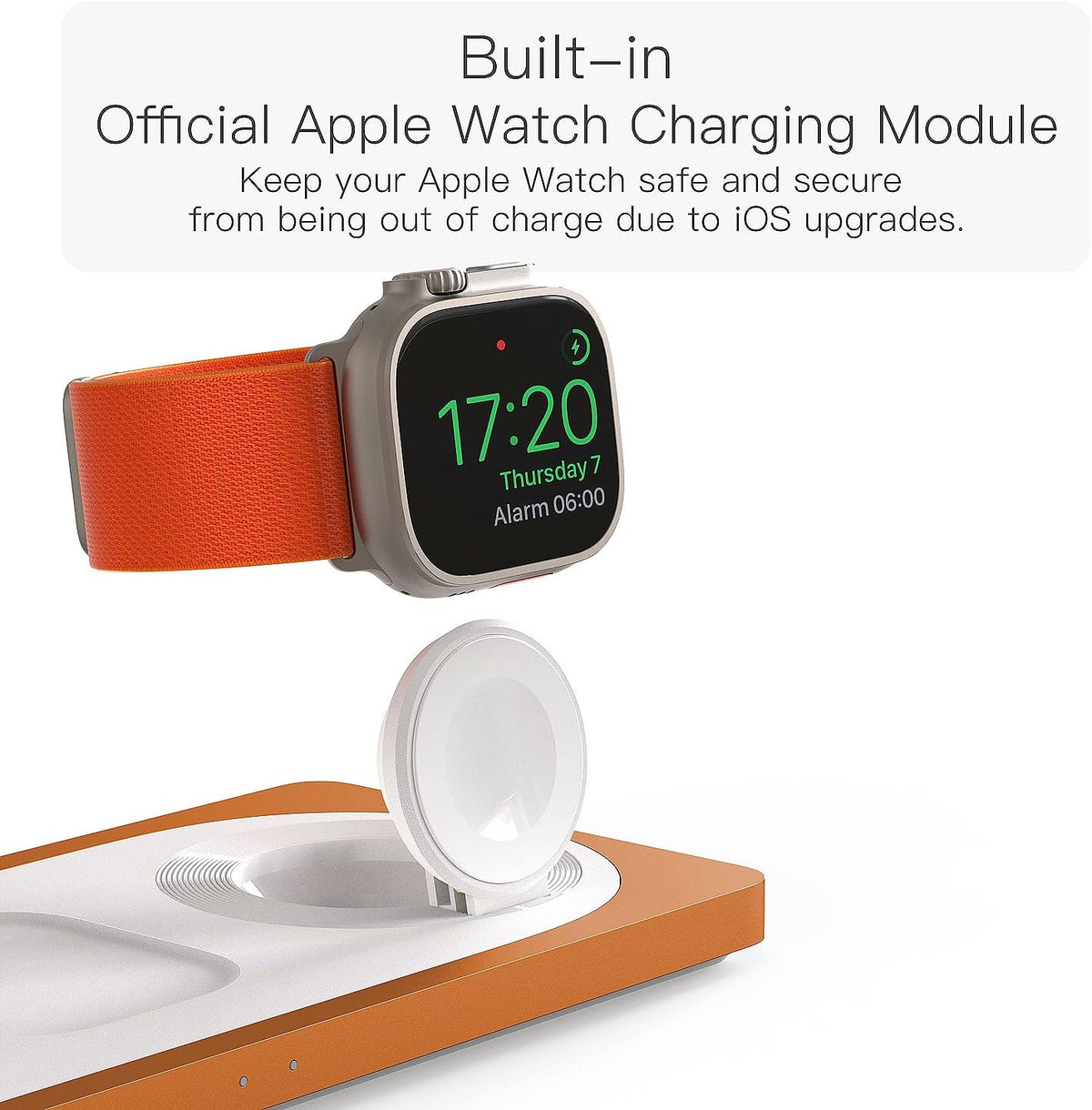 PETINO 3 in 1 Wireless Charging Station for Apple Devices with MagSafe
