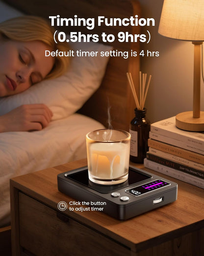 Gaiatop Coffee Mug Warmer, Smart Candle Warmer - Wood