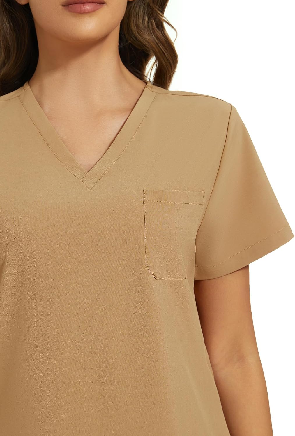 COZYFIT Scrubs for Women Set - Stretch V-Neck Scrub Top & Jogger Pant with 8 Pockets COZY SCRUBS - Colors C