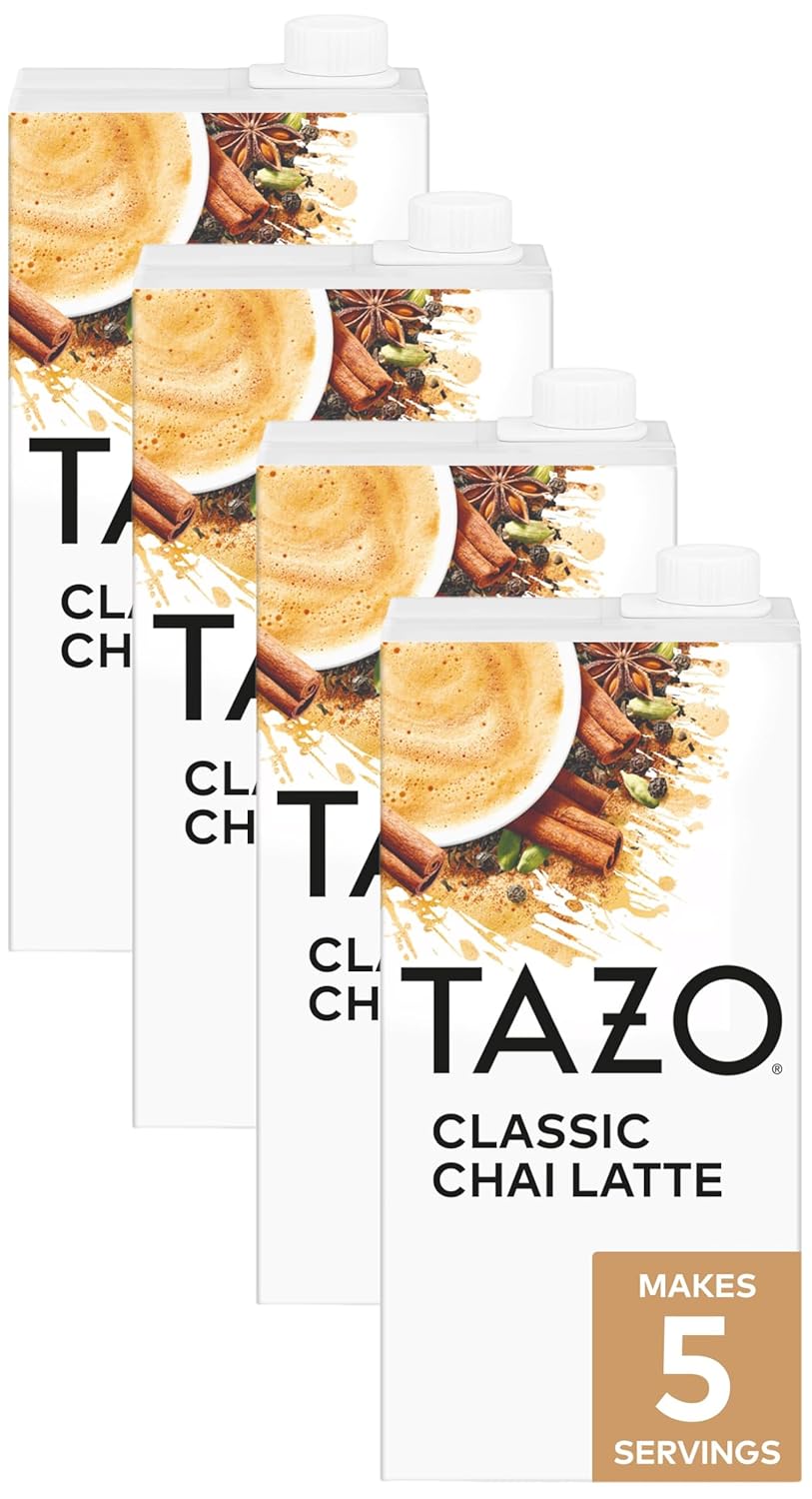 TAZO Classic Chai Latte Concentrate, 32 oz Carton