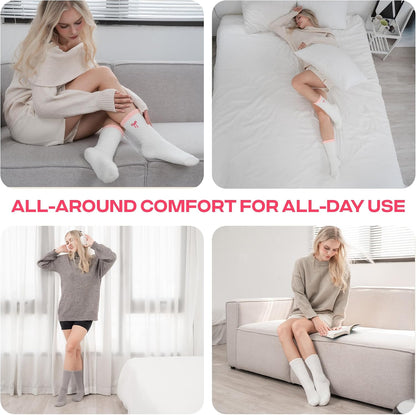 COOLMATE Fuzzy Socks for Women Gift Box – Cozy Soft Cloud Socks for Spa Home, Mother’s Day Gifts for Mom Grandma