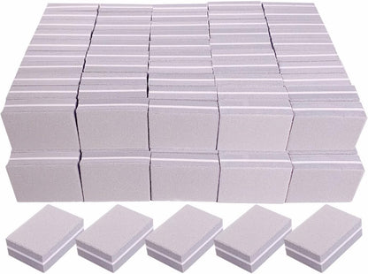 Nail Buffers (50 Pack), Mini Buffer Block Nail File for Acrylic Nails and Natural Nails, 100/180 Grit Nail Buffer Block Bulk Buffing Blocks for Nail Buff Professional Manicure File Blocks Set Pink