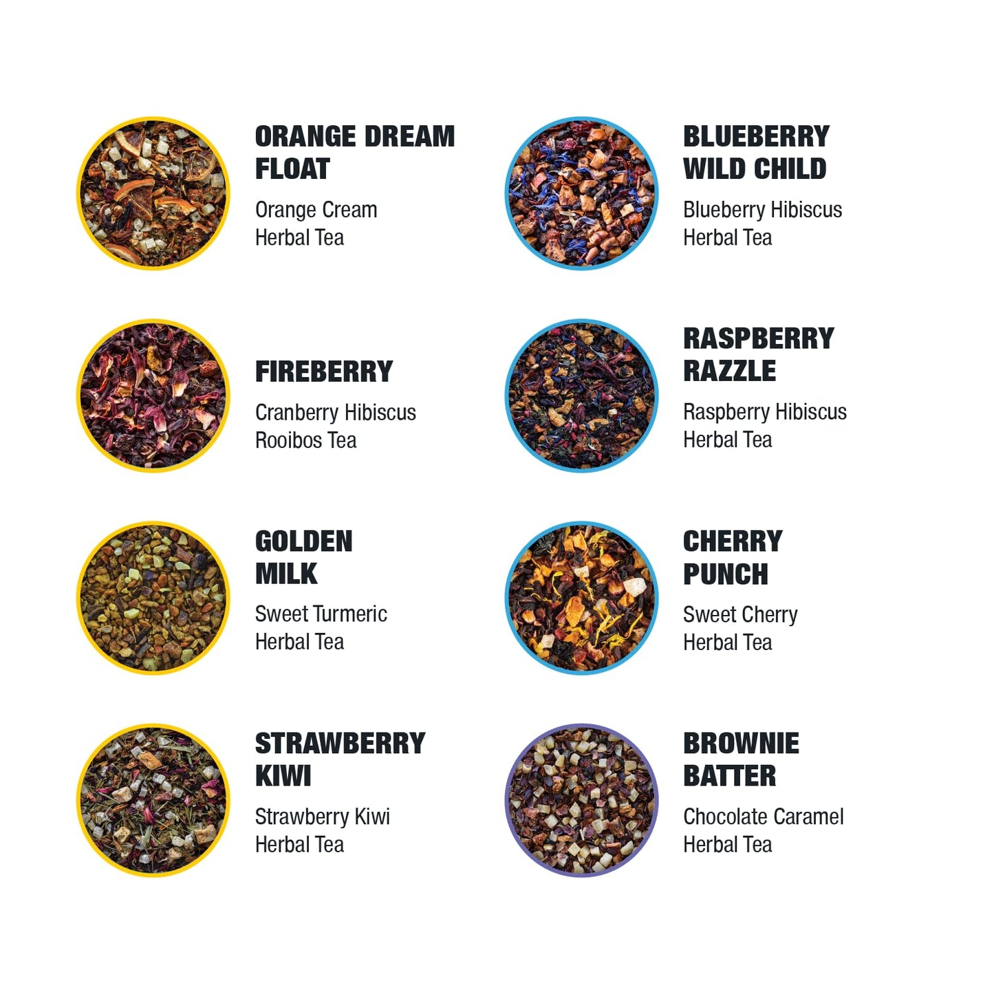 Tiesta Tea - Discovery Sampler Dry Flight Set, Loose Leaf, High to No Caffeine, Hot & Iced Up to 200 Cups, Tea Variety Pack with Green, Herbal, Black & Chai Brew, 20 Resealable Sample Pouches