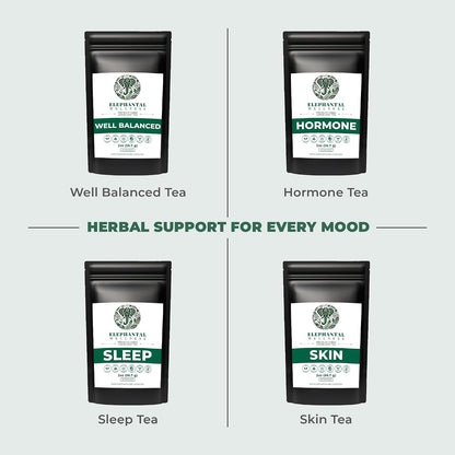 Elephantal Wellness Premium Detox Herbal Tea | Daily Liver, Kidney, Blood & Digestive Support with Turmeric, Nettle Tea, Milk Thistle, Dandelion Tea & Burdock | Handmade, Caffeine-Free Loose Leaf Blend | 2oz, 20 Servings
