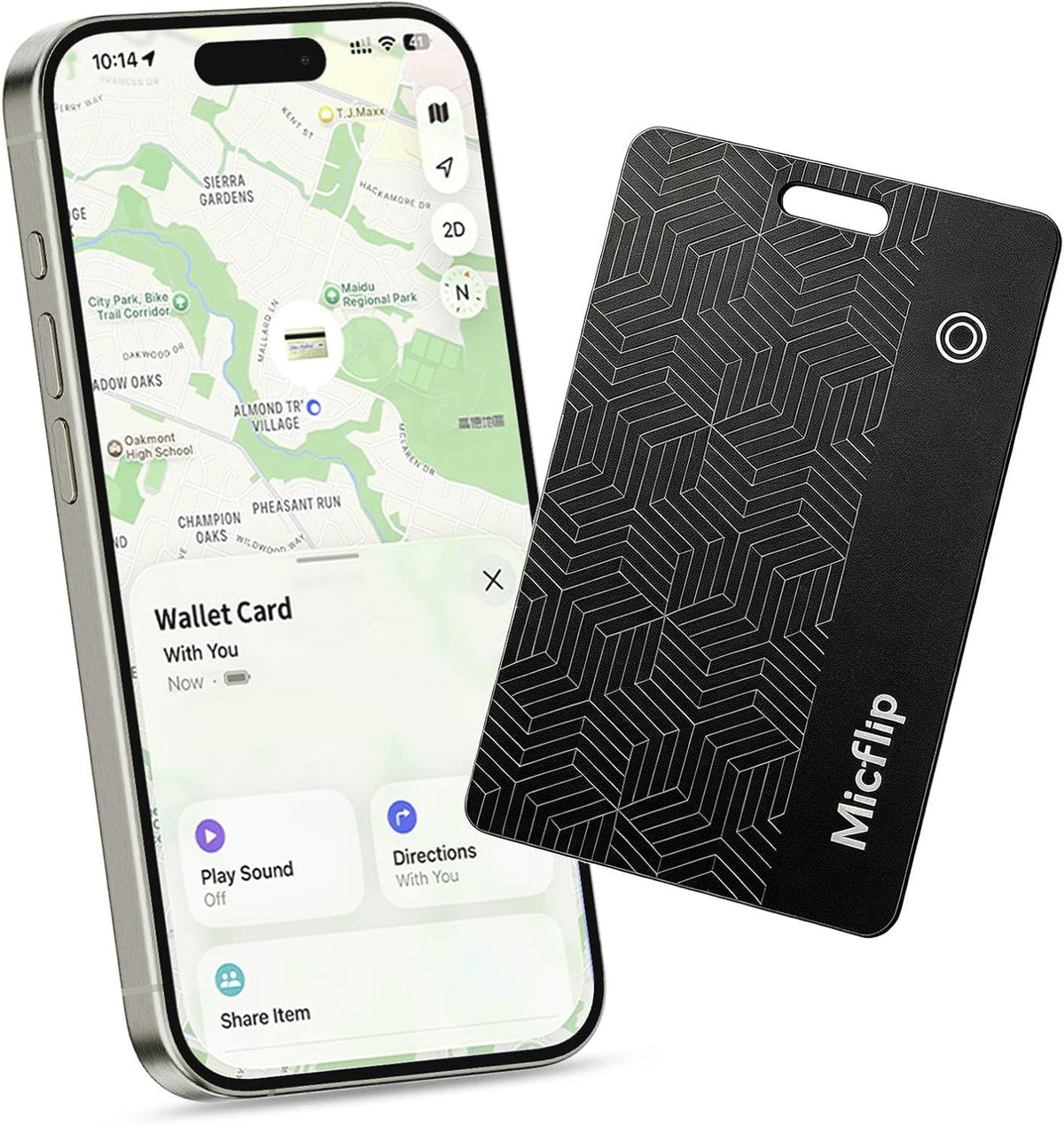 2026 MFi Certified Wallet Tracker Card, Works with Apple Find My