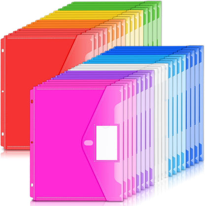 Forvencer Binder Pocket, Super Heavyweight Plastic Binder Folders
