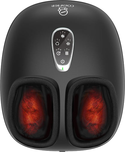 COMFIER [2026 Gift for Men,Women,Shiatsu Foot Massager with Fast Heat,Kneading Rolling Compression,Extra Vibration, FSA Eligible HSA Store, Plantar Fasciitis,Neuropathy Pain, Bigger Size 13IN