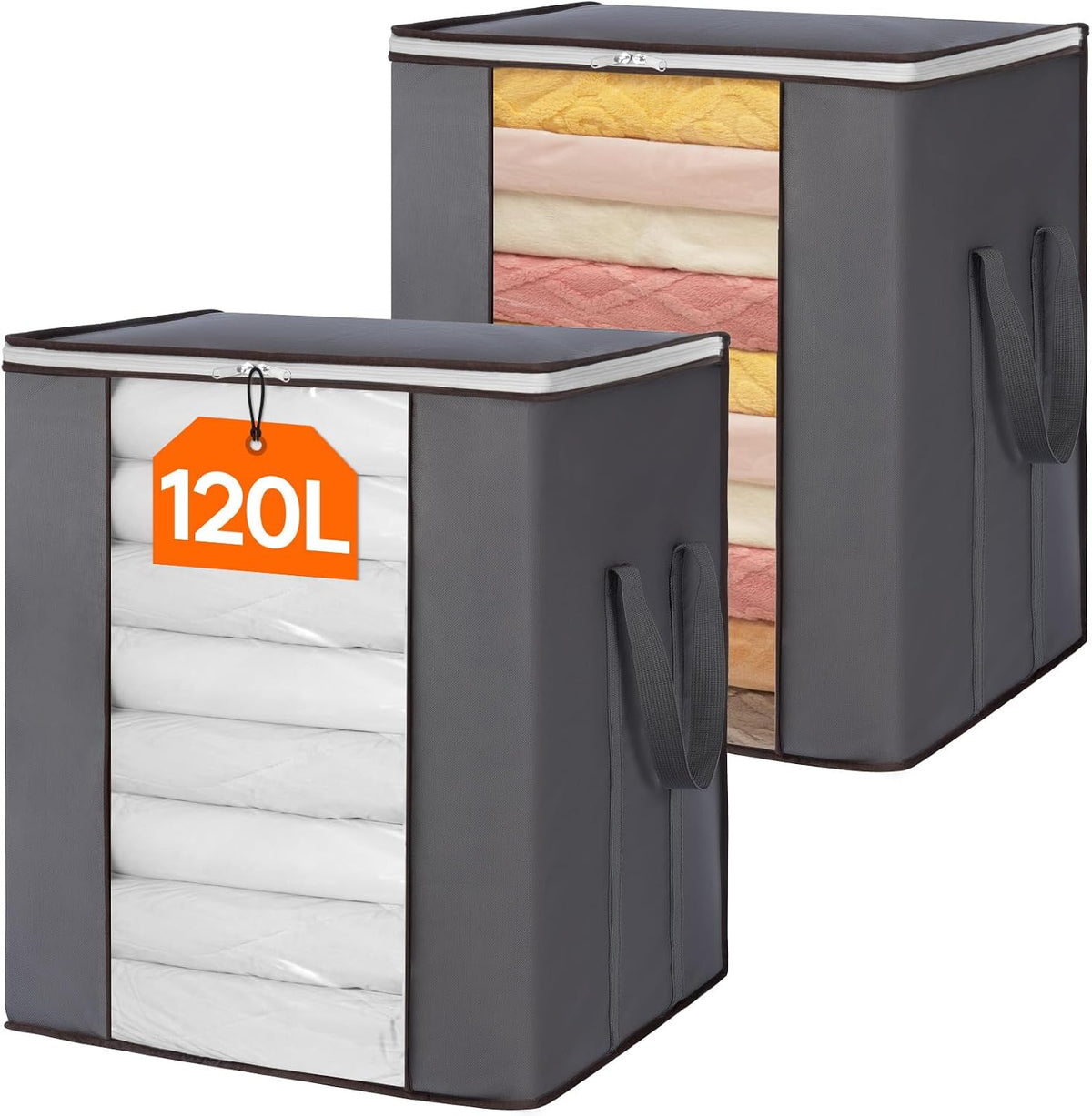 Lifewit 120L Extra Large Clothes Storage, Blanket Storage Bags