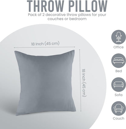 Utopia Bedding 12x20 Pillow Inserts, Set of 2, White – Indoor Decorative Throw Pillows for Bed, Sofa & Couch – Soft, Supportive & Fluffy Cushion Inserts