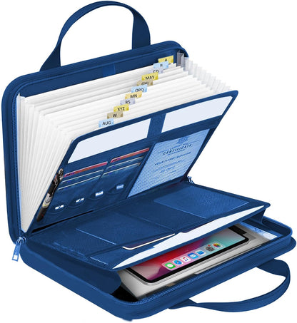 onvvippiv Important Document Organizer Folio Accordion File Organizer