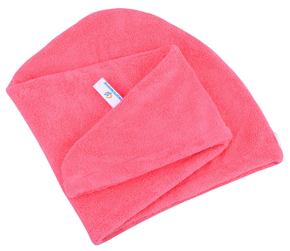 HOPESHINE Hair Towel Twist Microfiber Bamboo Fabric Women's Soft Shower Towels for CurlyHair Turban Wrap Drying Cap Great Gift for Girls 3-Pack