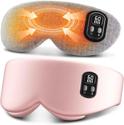Cordless Heated Eye Mask, 4 Temp Timed Shutdown for Dry Eyes & Sleep Relief