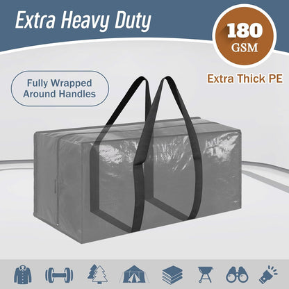 Extra Heavy Duty Large Moving Bags with Strong Zipper, Dark Blue