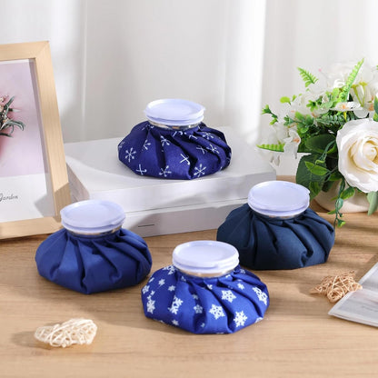 Honoson 4 Pack Reusable Ice Pack for Injuries, Ice Bags Hot Water Bag for Hot & Cold Pain Relief No-Leak Elastic Breathable for Muscle, Joint Pain Swelling, Sports & Home Use(Cute Fruit Style)