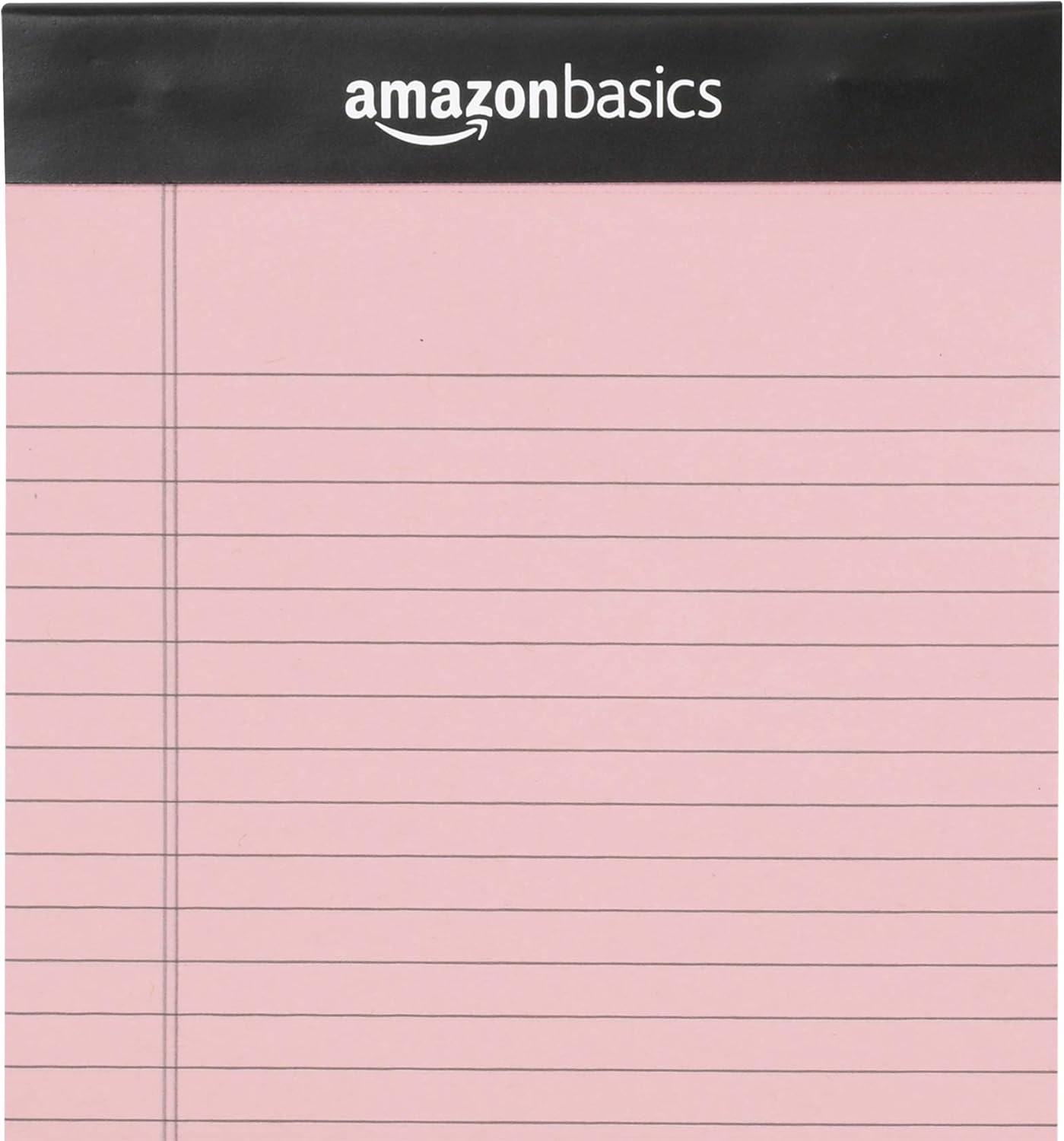 Amazon Basics Wide Ruled Lined Writing Note Pads for Office Supplies, 8.5" x 11.75", White, 12-Pack of 50 Perforated Sheets