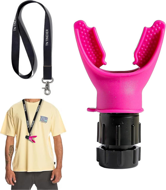 TN TINEXER Portable Compact Lung Exercise Device with High Quality Silicone Breathing Exercise Device Portable Muscle Trainer Easy to Clean