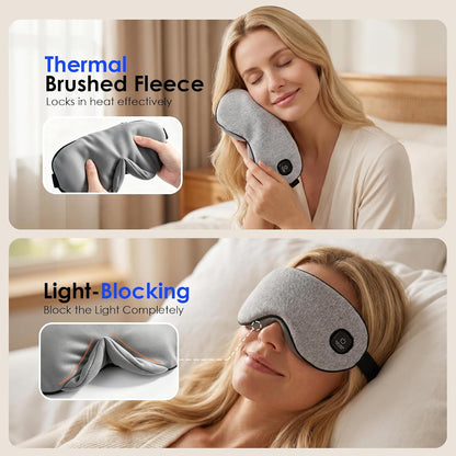 Akakios Heated Eye Mask Cordless for Dry Eyes, Warm Compress for Sleeping