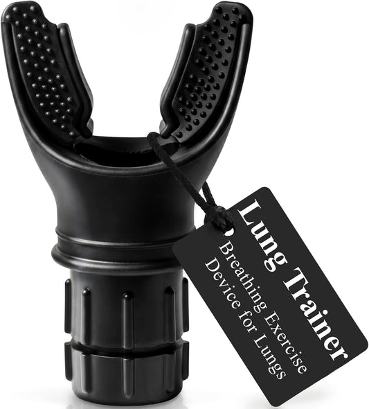 EXPAND-A-LUNG | Breathing Exerciser Device for Lungs | Airflow Trainer Fitness | Cardio Expansion & Capacity | Sports Endurance | Dual-Way Inhale-Exhale Workout