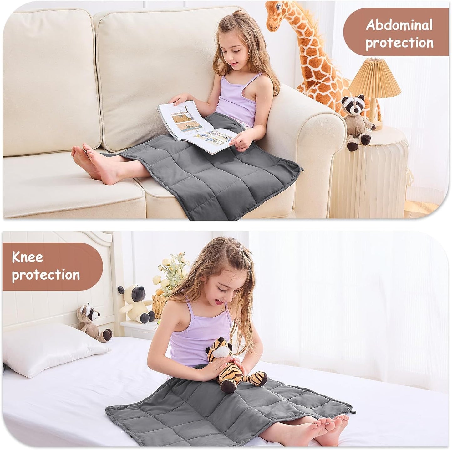 yescool Weighted Lap Pad 2 Pounds Weighted Lap Blanket, Space Plane Small Weighted Blanket, Weighted Throw Blanket Gifts for Travel Indoor Outdoor, 20"x30"